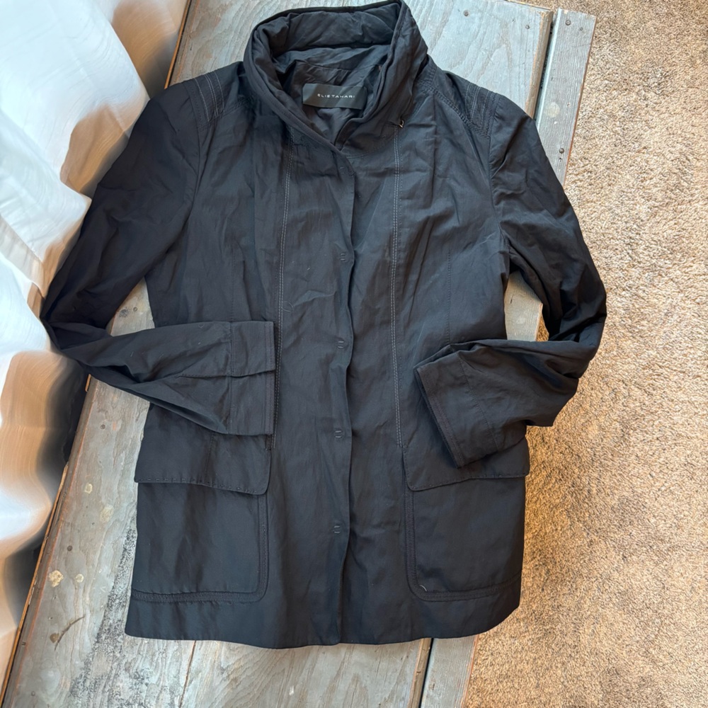 Elie Tahari lightweight black jacket | size medium